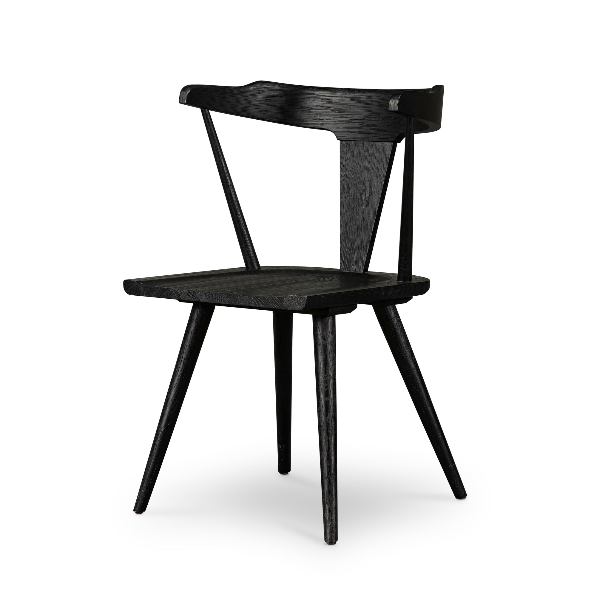 Ripley Windsor Dining Chair Black Oak Scenario Home