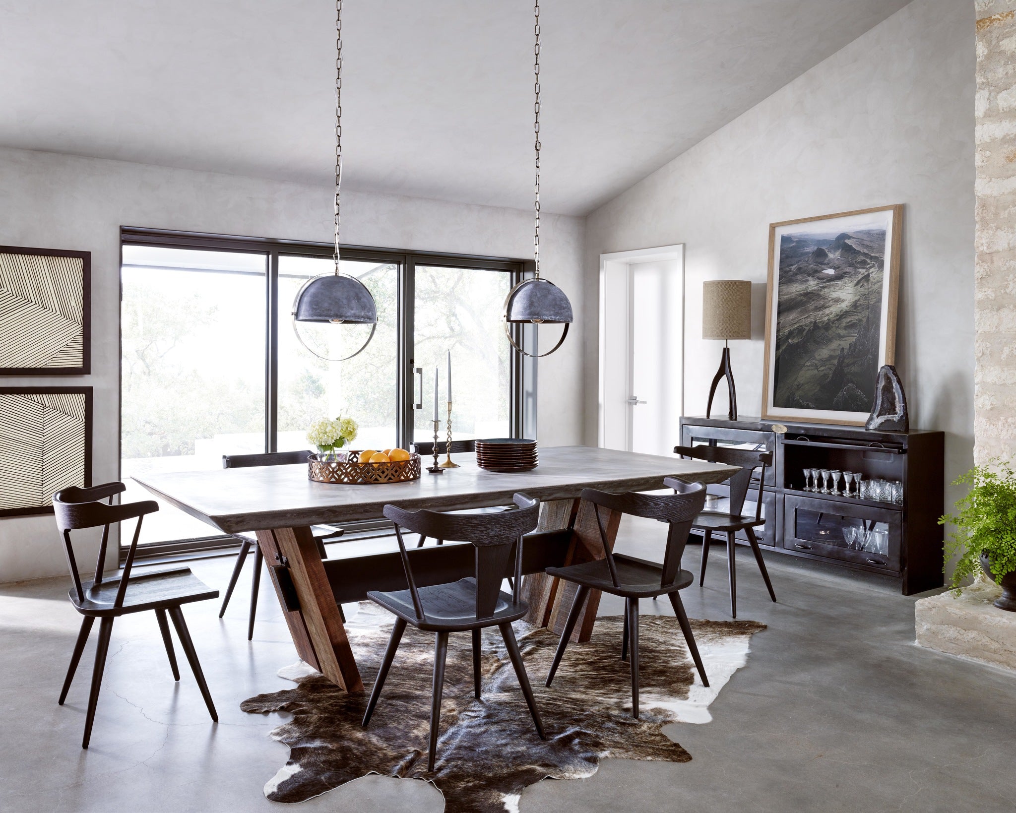 Ripley Windsor Dining Chair Black Oak Scenario Home