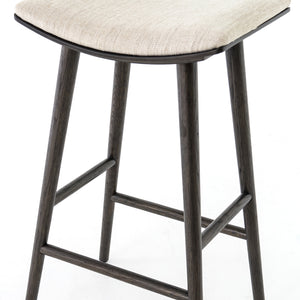 Union Saddle Bar Stool - Light Carbon