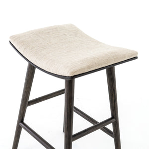 Union Saddle Counter Stool - Light Carbon