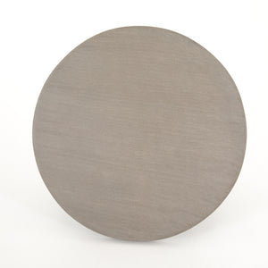 CYRUS OUTDOOR ROUND COFFEE TABLE-BLACK FRAME WITH LIGHT GREY TOP