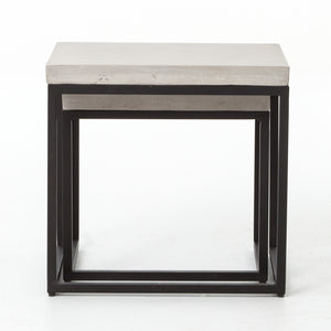 MAXIMUS NESTING SIDE TABLES-NATURAL CONCRETE