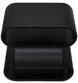 Nada Side Table, Black Metal