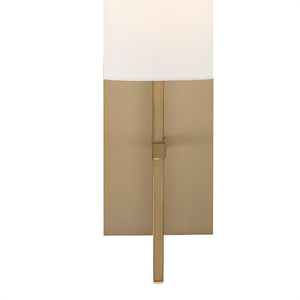 Veronica 1 Light Aged Brass Wall Mount