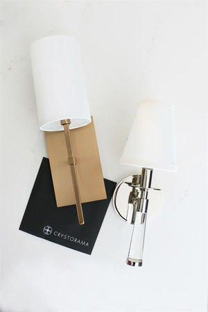 Veronica 1 Light Aged Brass Wall Mount