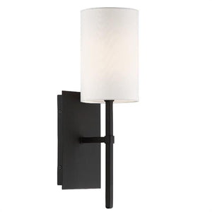 Veronica 1 Light Black Wall Mount