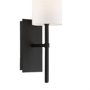 Veronica 1 Light Black Wall Mount