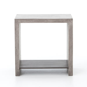 Hugo Concrete End Table - Dark Grey