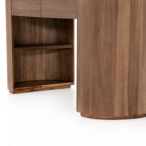 Pilar Desk-Caramel Brown Veneer