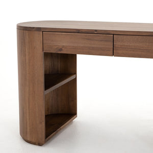 Pilar Desk-Caramel Brown Veneer