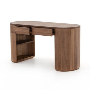 Pilar Desk-Caramel Brown Veneer