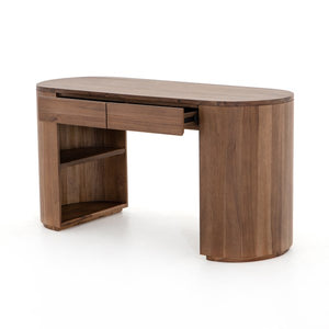Pilar Desk-Caramel Brown Veneer