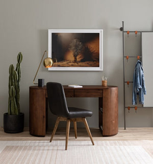 Pilar Desk-Caramel Brown Veneer