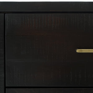 Suki Large Media Console - Burnished Black