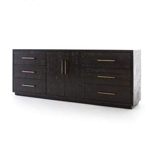 Suki Large Media Console - Burnished Black