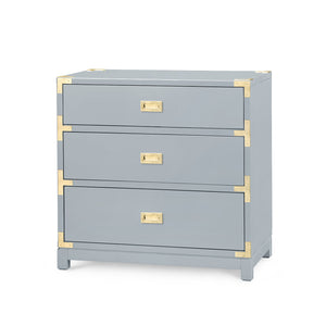 3-Drawer Side Table , Gray | Victoria Collection | Villa & House