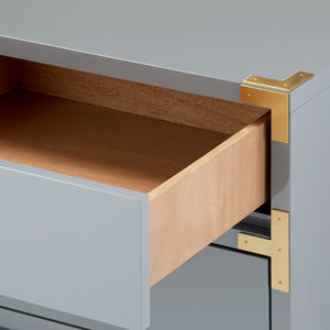 3-Drawer Side Table , Gray | Victoria Collection | Villa & House