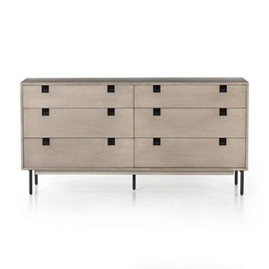 Carly 6 Drawer Dresser-Grey Wash