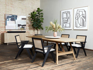 Mika Dining Sideboard-Wwashed Oak Veneer