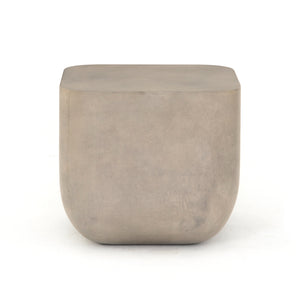 IVAN SQUARE END TABLE-GREY CONCRETE