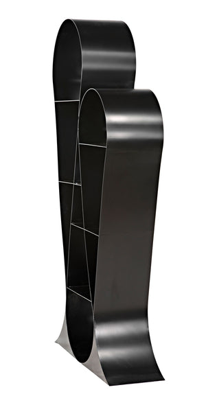 Zaha Bookcase, Black Metal