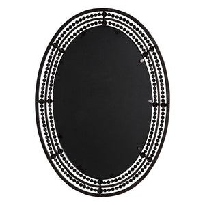 Double Beaded Oval Mirror - Oil Rubbed Bronze
