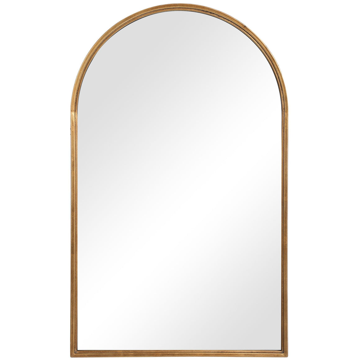 Mirror - Antique Gold Metal Arch