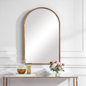 Mirror - Antique Gold Metal Arch