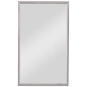 Rectangular Clean Line Mirror - Stainless Steel