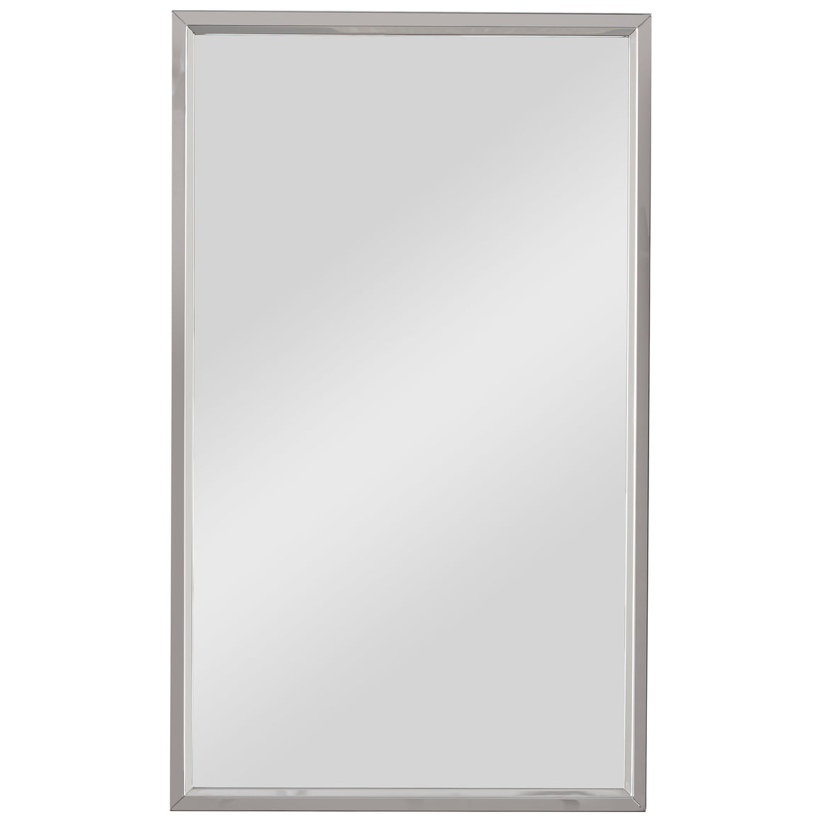 Rectangular Clean Line Mirror - Stainless Steel