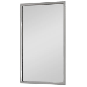 Rectangular Clean Line Mirror - Stainless Steel