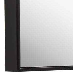 Contemporary Thin Framed Mirror - Black Frame