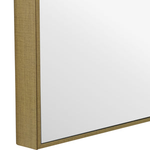 Contemporary Thin Framed Mirror - Gold Finish