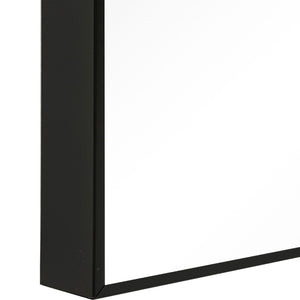 Tall Thin Framed Mirror - Black Finish