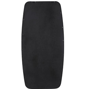 Rounded Corner Rectangular Mirror - Matte Black