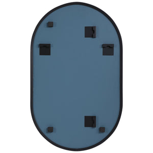 Oval PVC Mirror - Matte Black