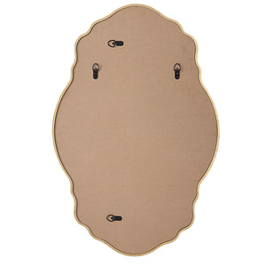 Graceful Curved Edge Mirror - Gold