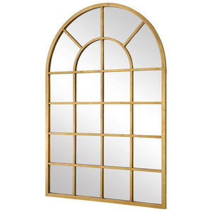 Windowpane Mirror - Gold Leaf Finish