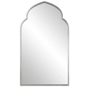 Moroccan Arched Mirror - Soft Silver Finish