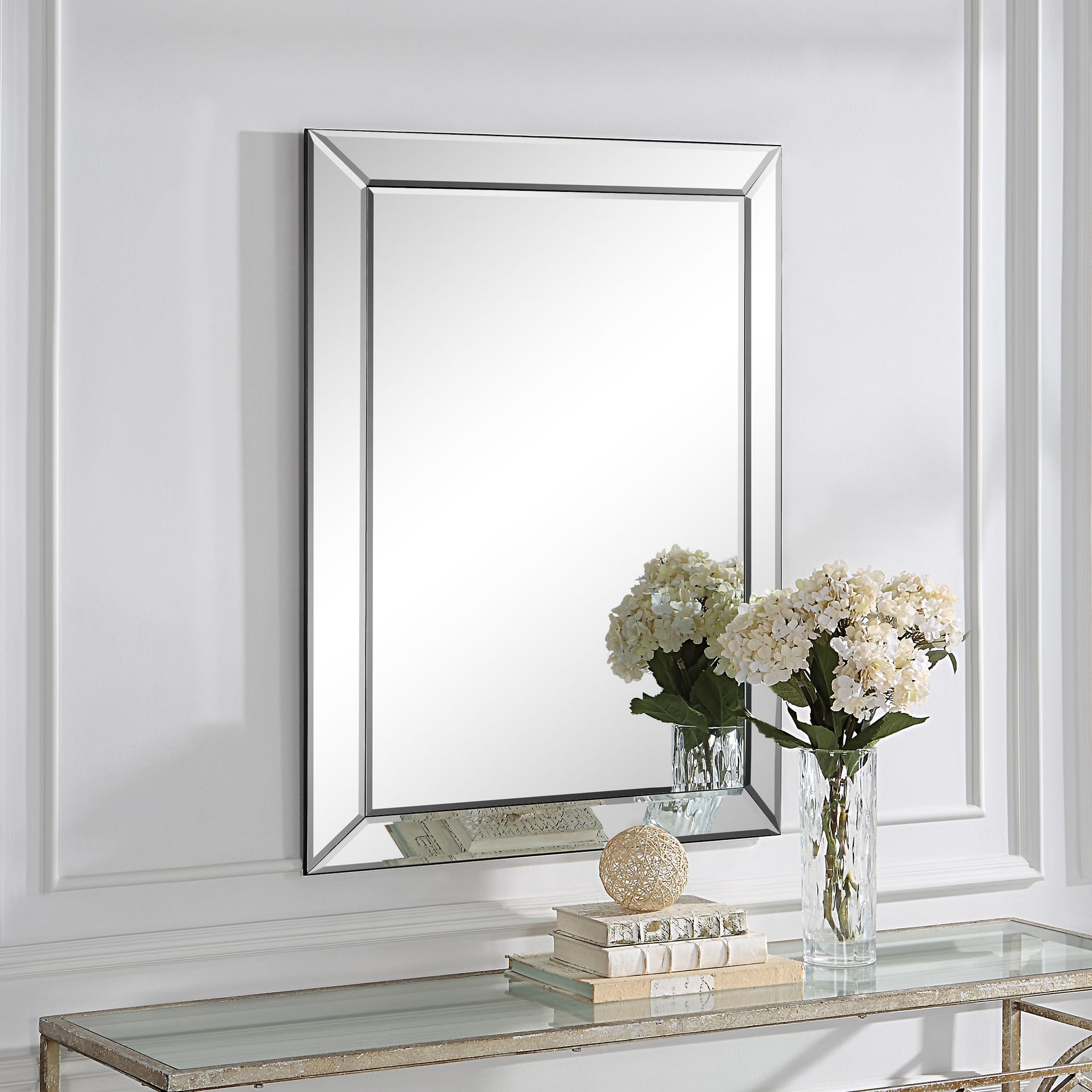 Beveled Panel Frameless Mirror - Scenario Home