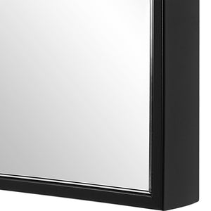 Thin Rectangular Framed Mirror-BlCK