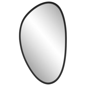 Asymmetrical Frame Modern Mirror- Matte Black