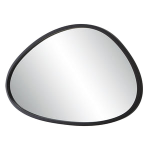 Asymmetrical Frame Modern Mirror- Matte Black