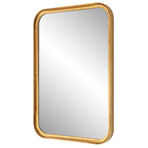 Lightly Antique Gold Leaf with Glaze Mirror