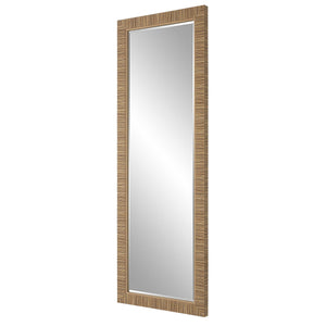 Tall Rattan Rectangular Mirror