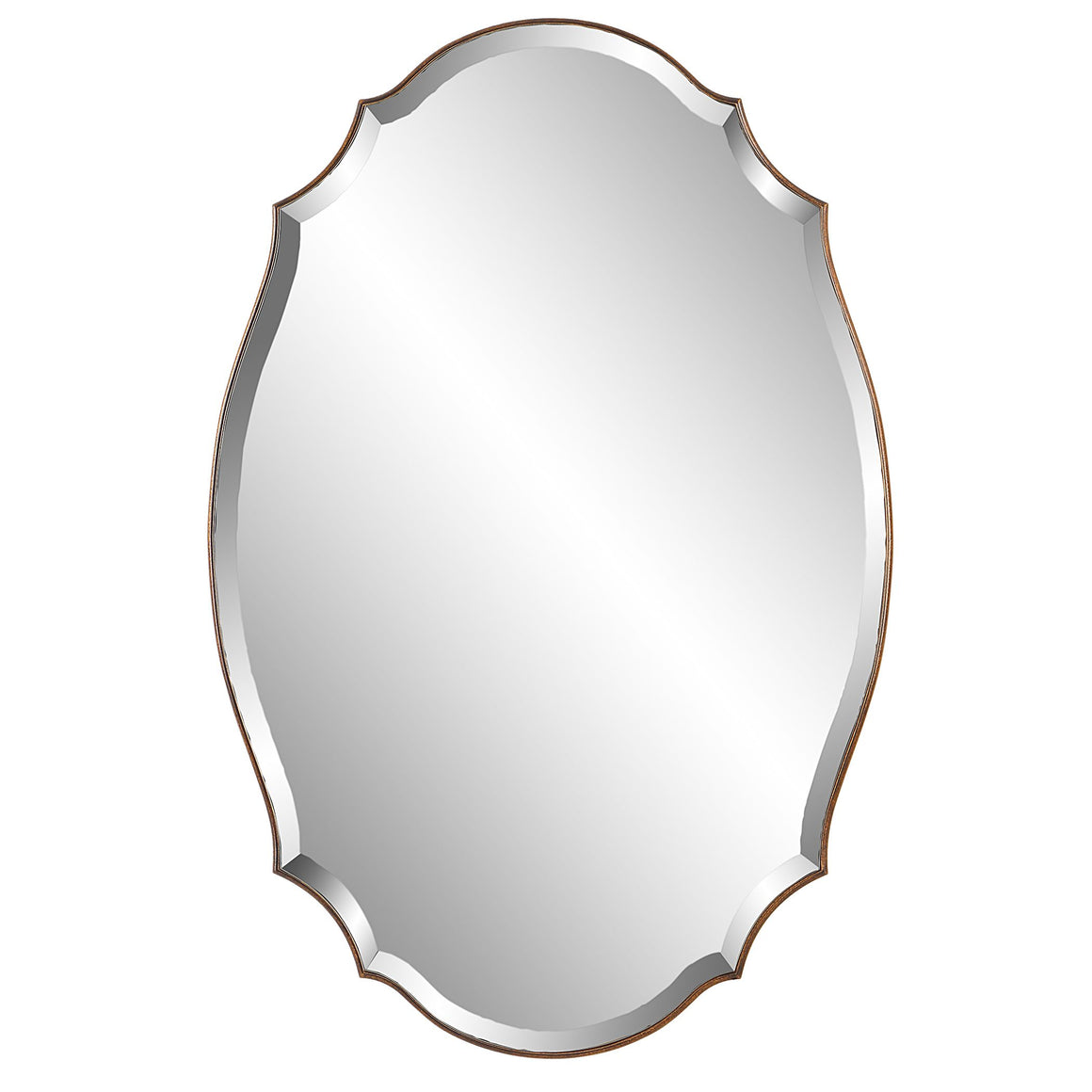 Arched Mirror- Antique Gold Finish