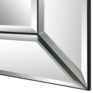 Beveled Frameless Square Mirrors-Set o 2