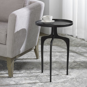 Curved Leg Accent Table- Espresso