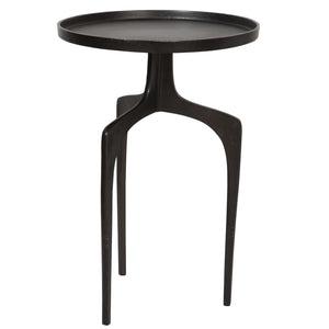 Curved Leg Accent Table- Espresso