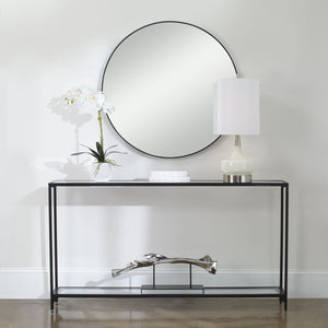 Slim Modern Console-Satin Black